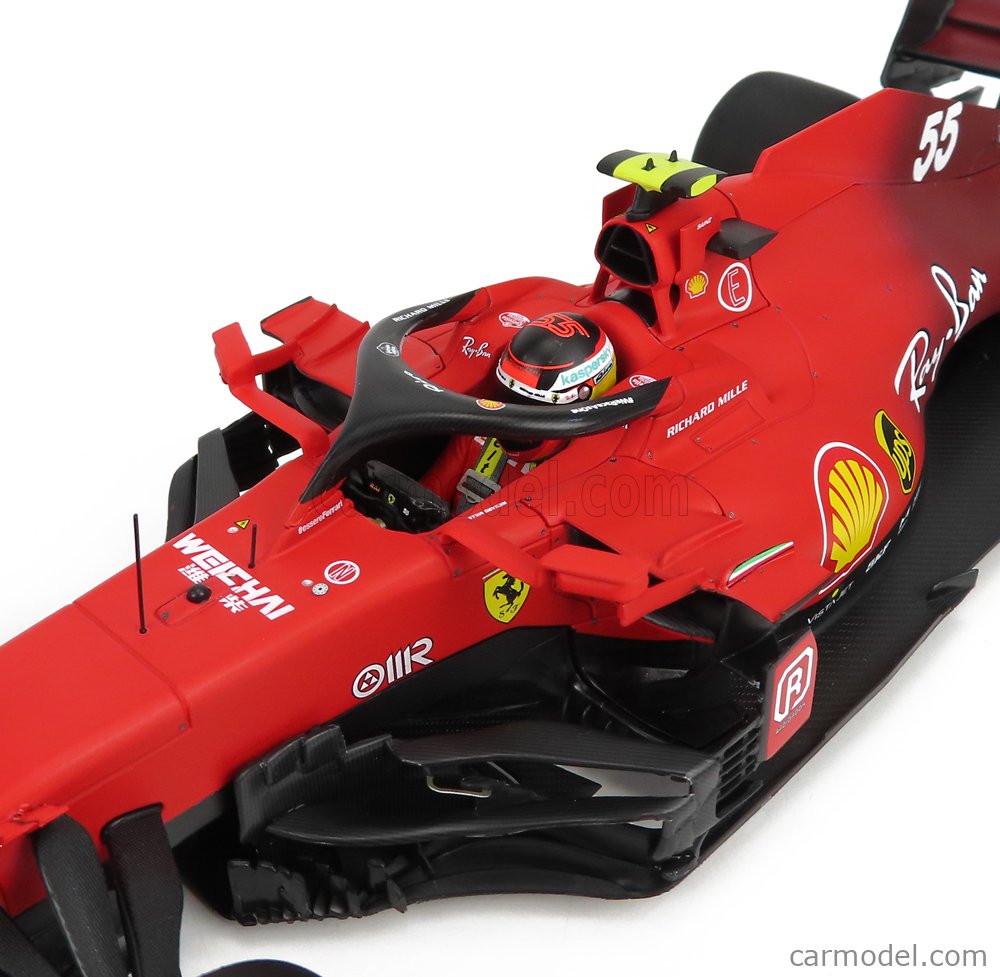 BBURAGO BU16809S FERRARI F1 SF21 N.55 2021 CARLOS SAINZ 1:18 Modellino