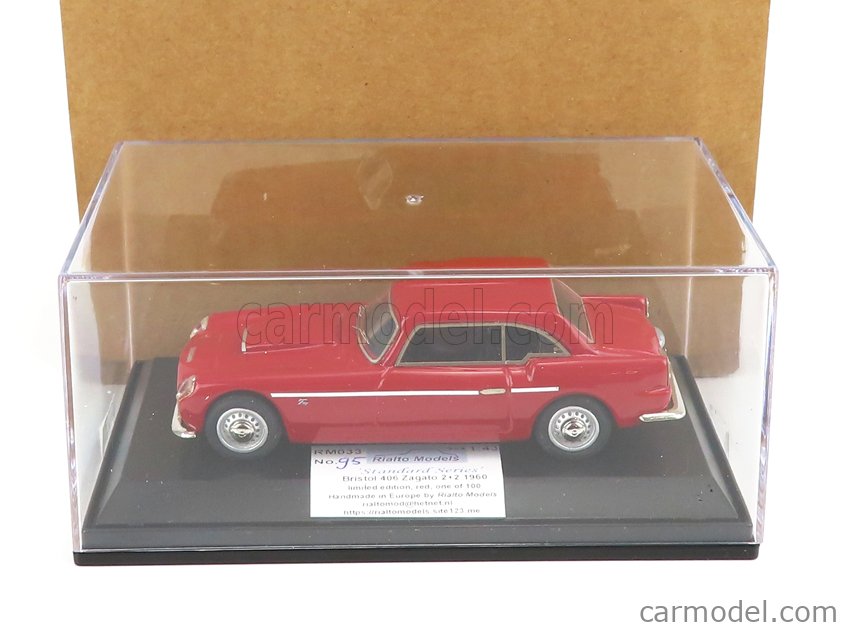 RIALTO-MODELS RM033-RED Scale 1/43 | BRISTOL 406 ZAGATO COUPE 2+2 1964 RED