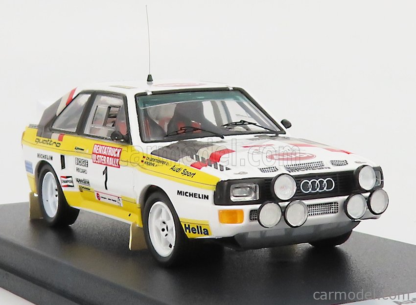 Miniature AUDI QUATTRO SPORT 1 ROHRL/GEISTDORFER RALLYE 3 STADTE 1984 ... 1/43 Miniature AUDI QUATTRO SPORT 1 ROHRL/GEISTDORFER RALLYE 3 STADTE 1984 ... 1/43