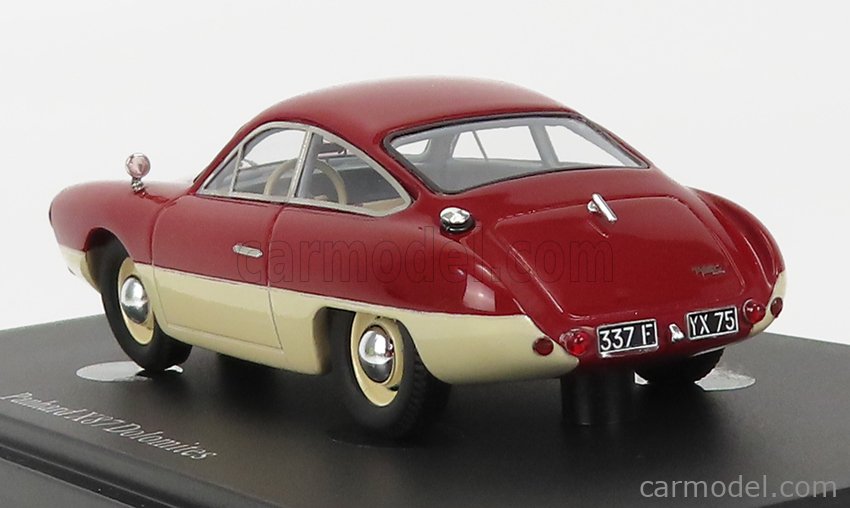 Panhard X87 Dolomites Rouge Et Ivoire 1953 - France - Miniature 1/43 AutoCult