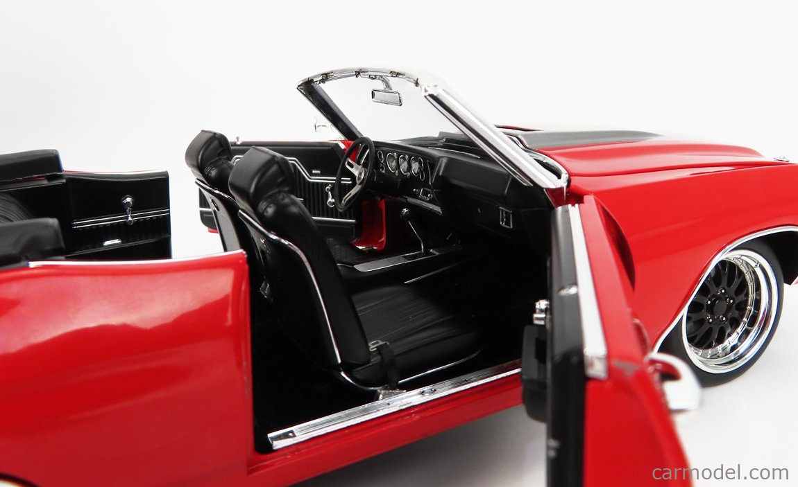 Diecast model cars Chevrolet Chevelle 1/18 ACME SS Restomod metallise la chaux/black 1970
