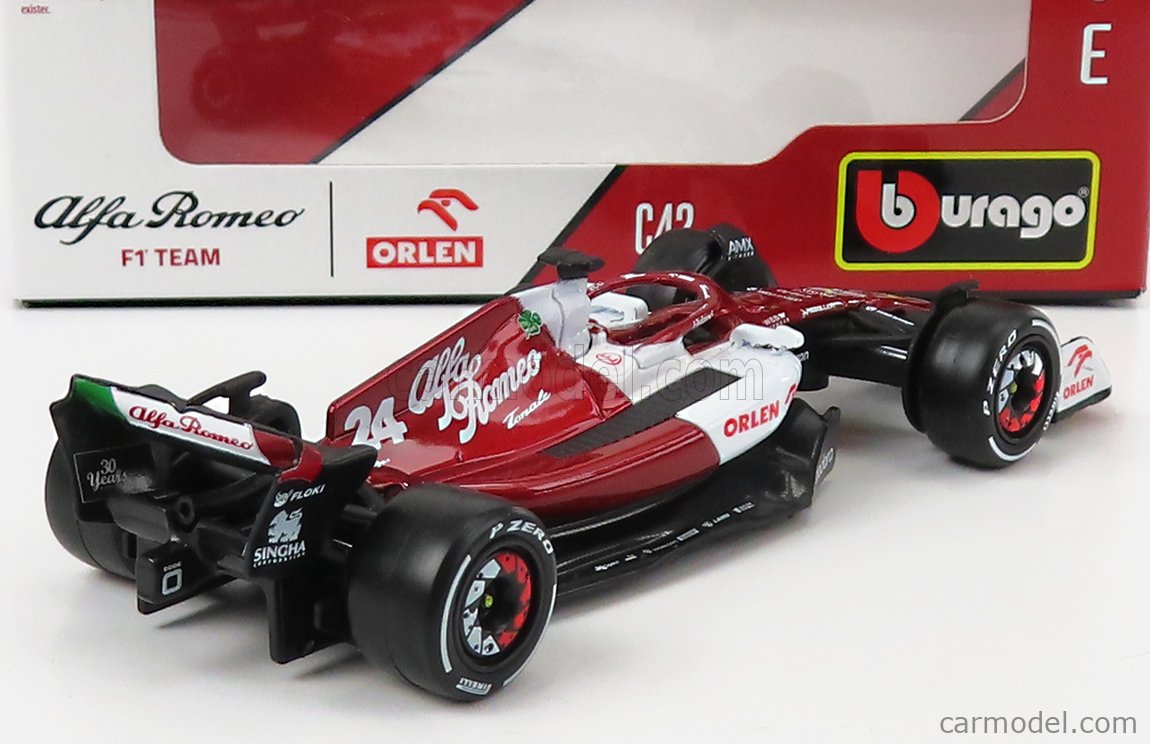 18-38067 #24 Guanyu - Bburago - 1:43 - RACE - Alfa Romeo F1 Team Orlen –  bburago-shop