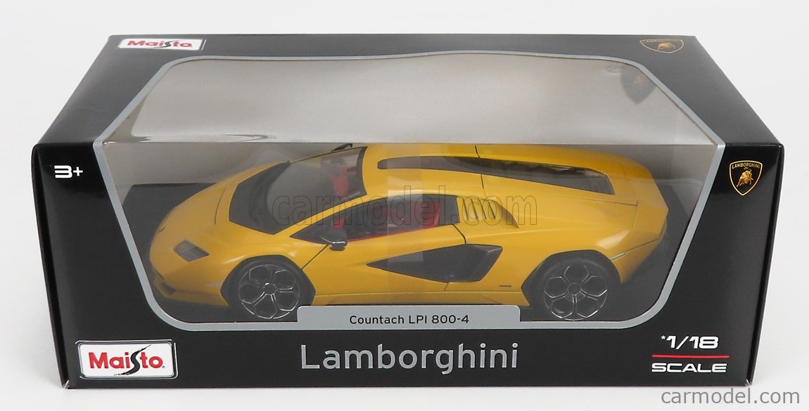 Maisto 1:18 Lamborghini Countach LPI 800-4 Año de construcción 2022  amarillo 31459Y modelo coche 31459Y 090159069348