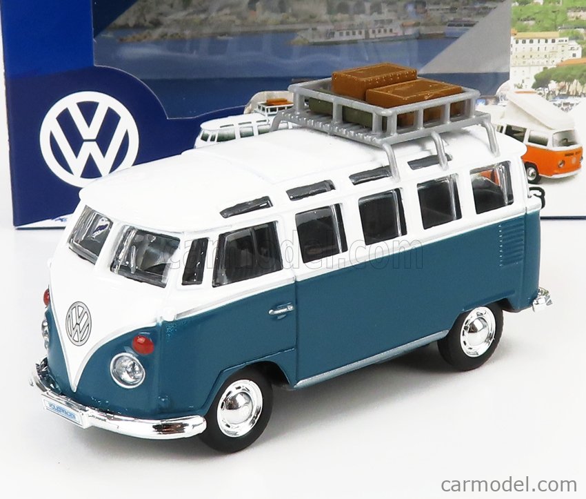 MAISTO 21237B Scale 1/40 | VOLKSWAGEN T1 MINIBUS SAMBA 1962 WITH ROOF ...