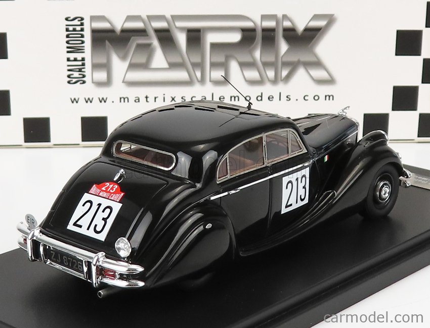 MATRIX SCALE MODELS MXR41001-042 Echelle 1/43  JAGUAR MKV 3.5L N 213 RALLY MONTECARLO 1951 N.T.BAILEY - M.CAREY BLACK