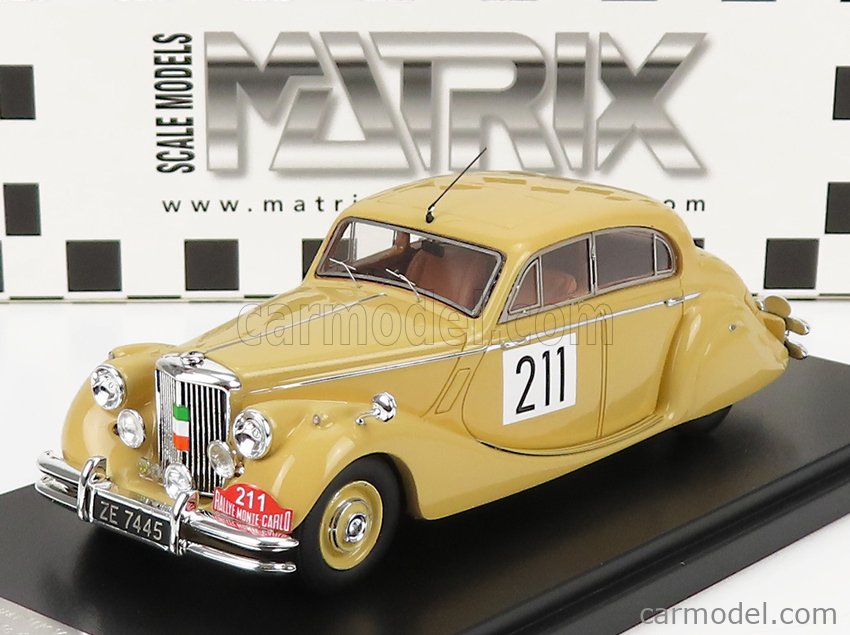 Matrix 1/43 Jaguar MKVII #213 Rallye Monte Carlo 1951 - MXR41001-042