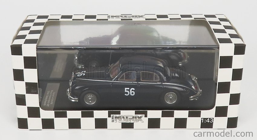 MATRIX SCALE MODELS MXR41001-033 Echelle 1/43  JAGUAR MKII 3.4 LITRE N 56 WINNER BRAND HATCH SALOON CAR RACE 1957 BLACK