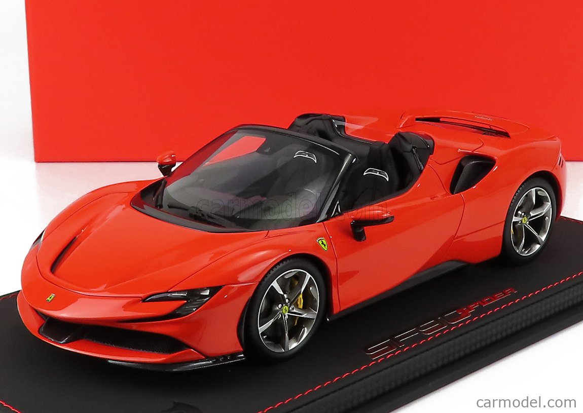 FERRARI - SF90 STRADALE HYBRID SPIDER 1000hp OPEN ROOF 2020 - CON VETRINA -  WITH SHOWCASE