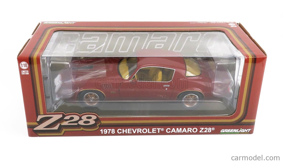 Modèle Réduit Chevrolet Camaro Z28 1978 Marron Greenlight 1/18 - Réf. 13604, Métal, Neuf Sous Blister