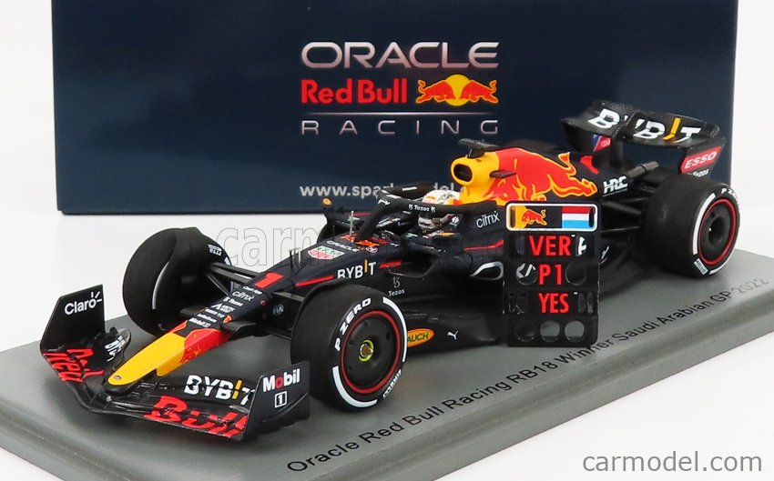 RED BULL - F1 RB18 TEAM ORACLE RED BULL RACING N 1 WINNER SAUDI ARABIA GP  WORLD CHAMPION 2022 MAX VERSTAPPEN