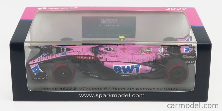 Spark 1:5 Esteban Ocon #31 BWT Alpine F1 Team formule 1 2024 casque 5HF138 modèle voiture 5HF138 Spark 1:5 Esteban Ocon #31 BWT Alpine F1 Team formule 1 2024 casque 5HF138 modèle voiture 5HF138