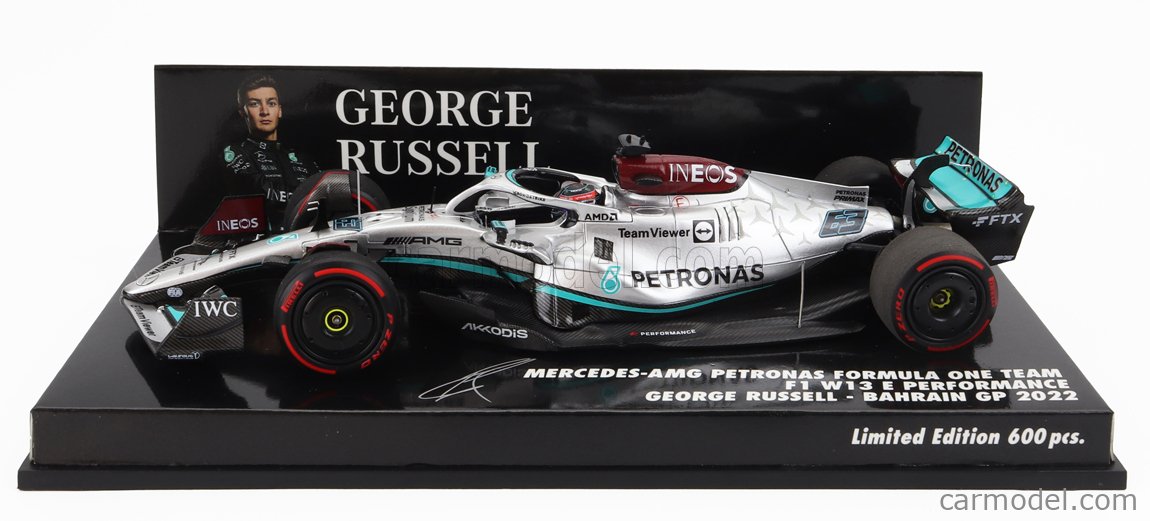 Modèle 1/43 Mercedes-AMG W13 E Performance GP Bahreïn 2022 G. Russell chez Little Bolide