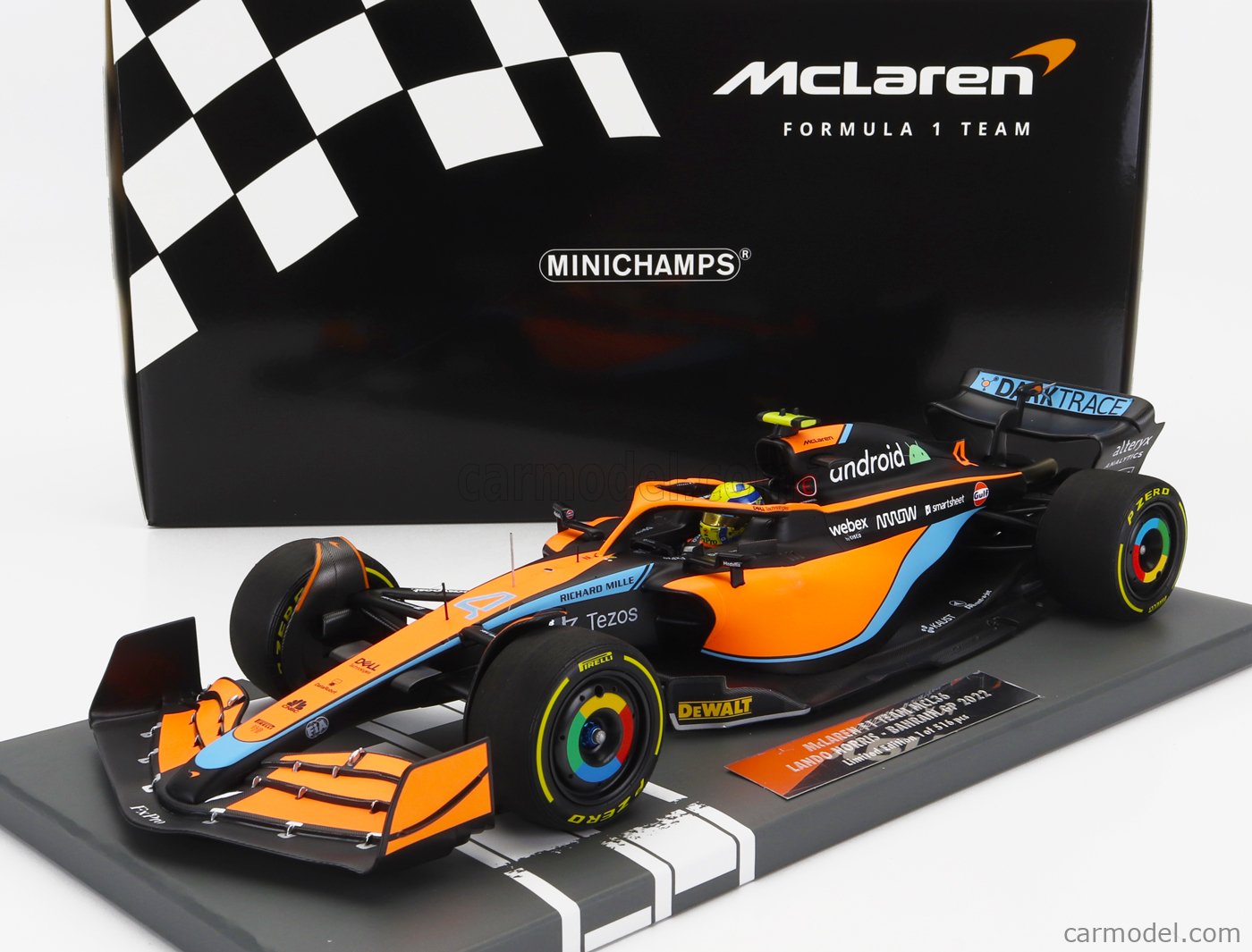 McLaren MCL36 No.4 - Modèle Lando Norris 1:18