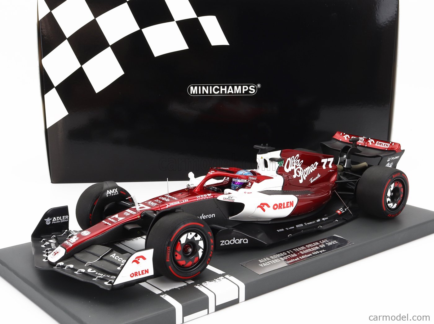 Minichamps 1/18 - Alfa Romeo F1 C42 Bahrain 2022 - Valtteri Bottas - Résine