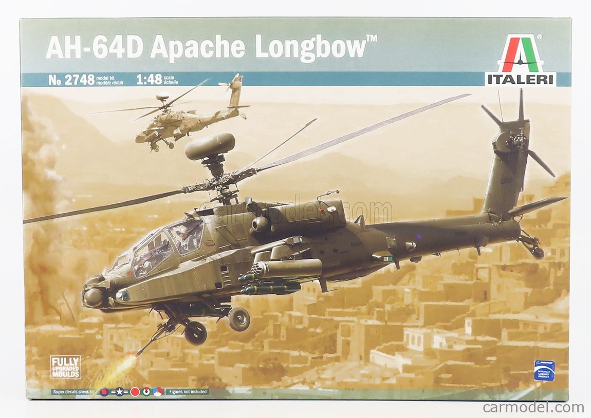 ITALERI IT2748 Scale 1/48 | HUGHES AH-64D APACHE LONGBOW HELICOPTER ...