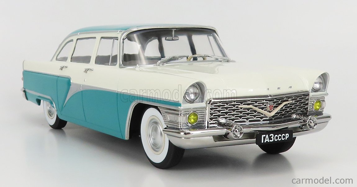1959 GAZ 13 Seagull Turquoise/Blanc 1:18 Triple-9 1800253