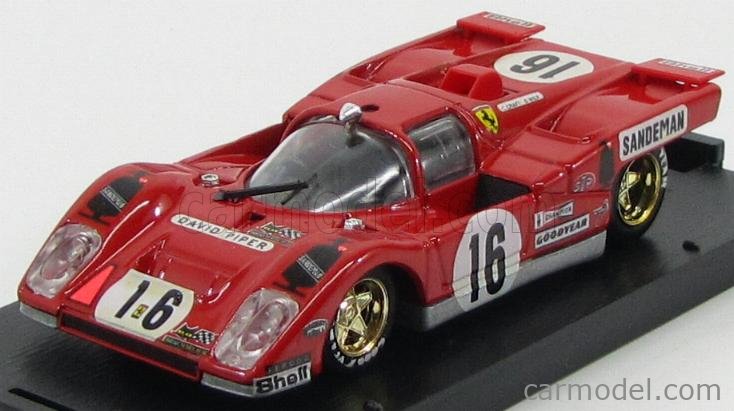 BRUMM R230 Scale 1/43 | FERRARI 512M 5.0L V12 TEAM DAVID PIPER AUTORACE ...