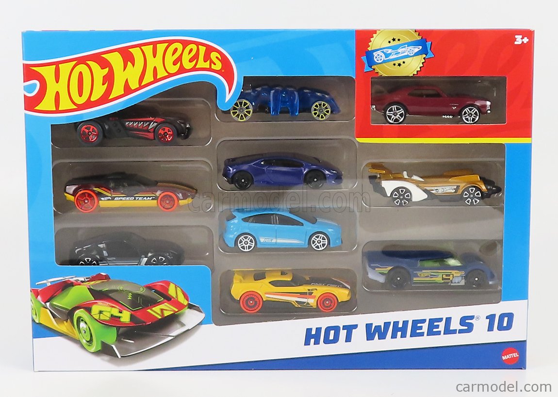 Pacote com 10 Carrinhos Hot Wheels Mattel 54886