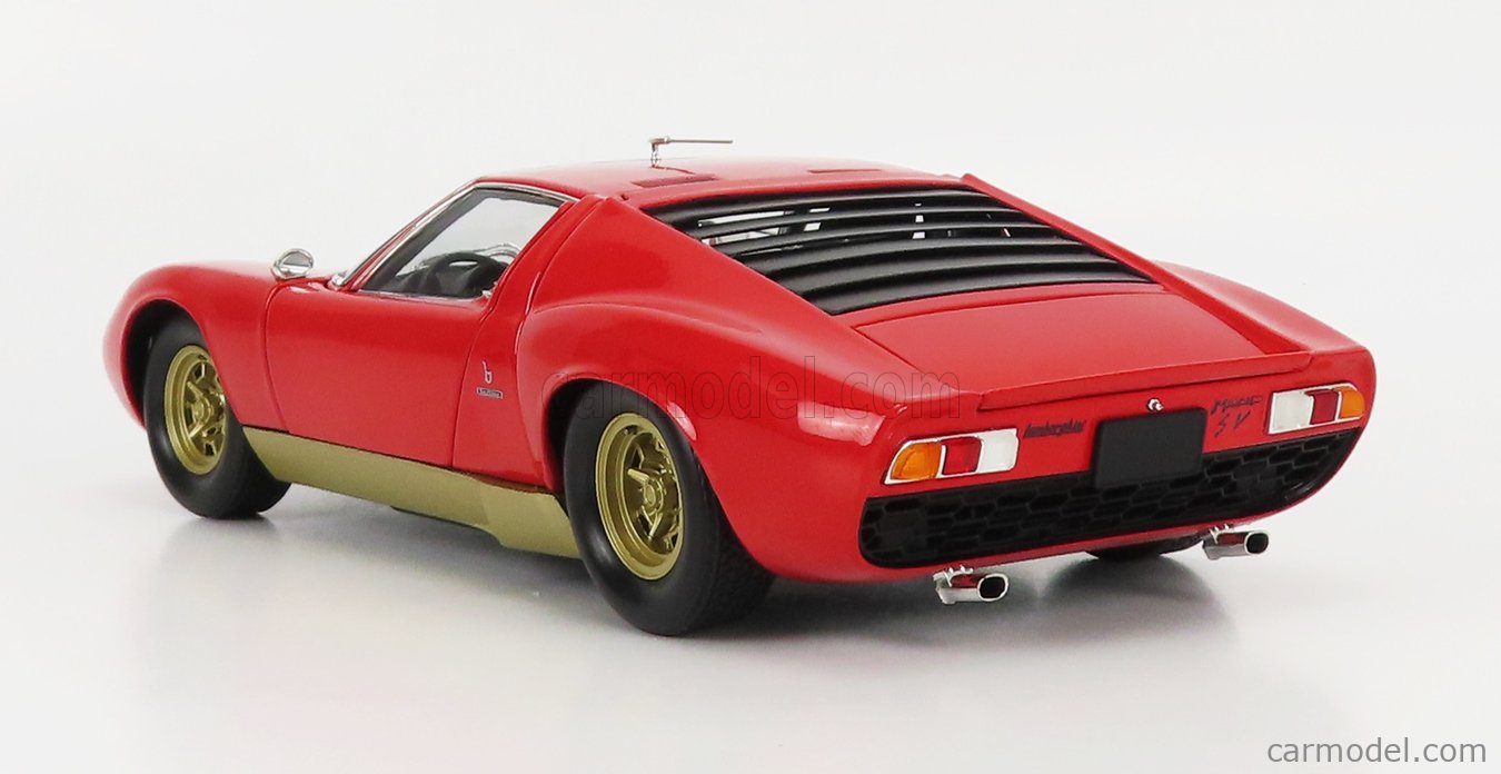 Lamborghini Miura SV 1970 Rouge-doré - 1:18 - Jeux et jouets Kyosho