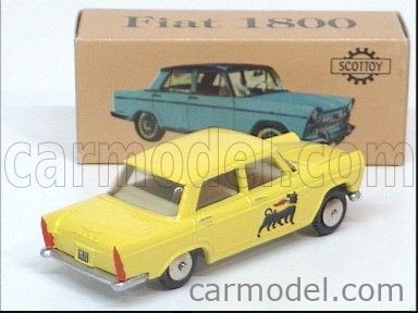 SCOTTOY 1/43 SCALE - FIAT 1800 - BLUE WITH WHITE ROOF 7426996932645