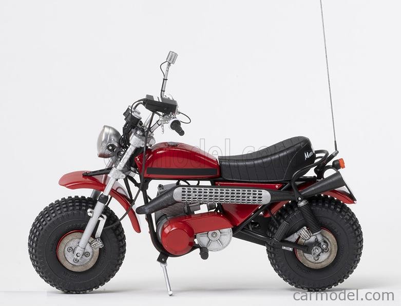 CLC-MODELS 84319+90005 Echelle 1/12  MOTOZODIACO TUAREG 1972 WITH BUD SPENCER ACTION FIGURE - FROM MOVIE - ALTRIMENTI CI ARRABBIAMO - TV SERIES -  - MOTORCYCLE RED