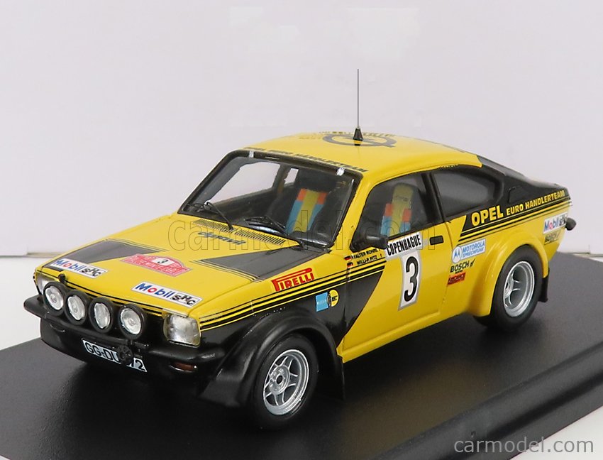 OPEL - KADETT GT/E (night version) N 3 RALLY MONTECARLO 1977 W.ROHRL -  W.P.PITZ