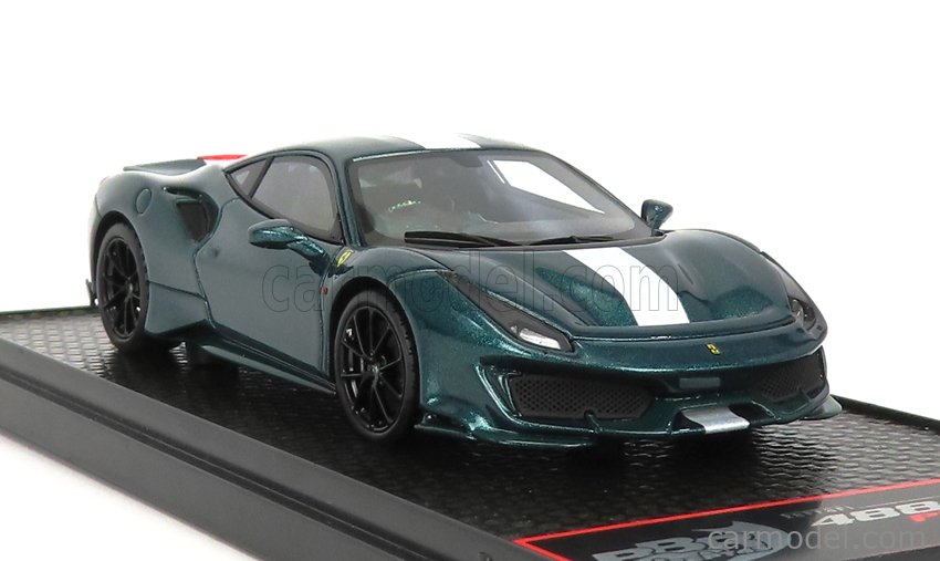Miniature BBR 1/18 – Ferrari 488 Pista 2018 – Vert Métal – Édition Limitée 7/24 – P18145MGST