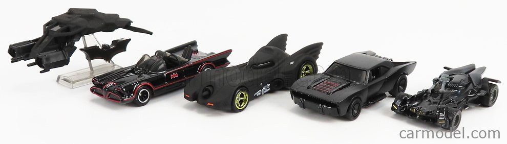 Set*5 Batman Movie Car Models, Hot Wheels Scale 1:64