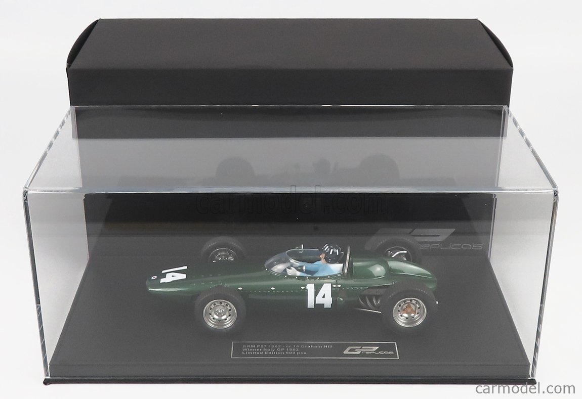 GP-REPLICAS GP124BWD Scale 1/18 | BRM F1 P57 BRM TEAM N 14 WINNER 