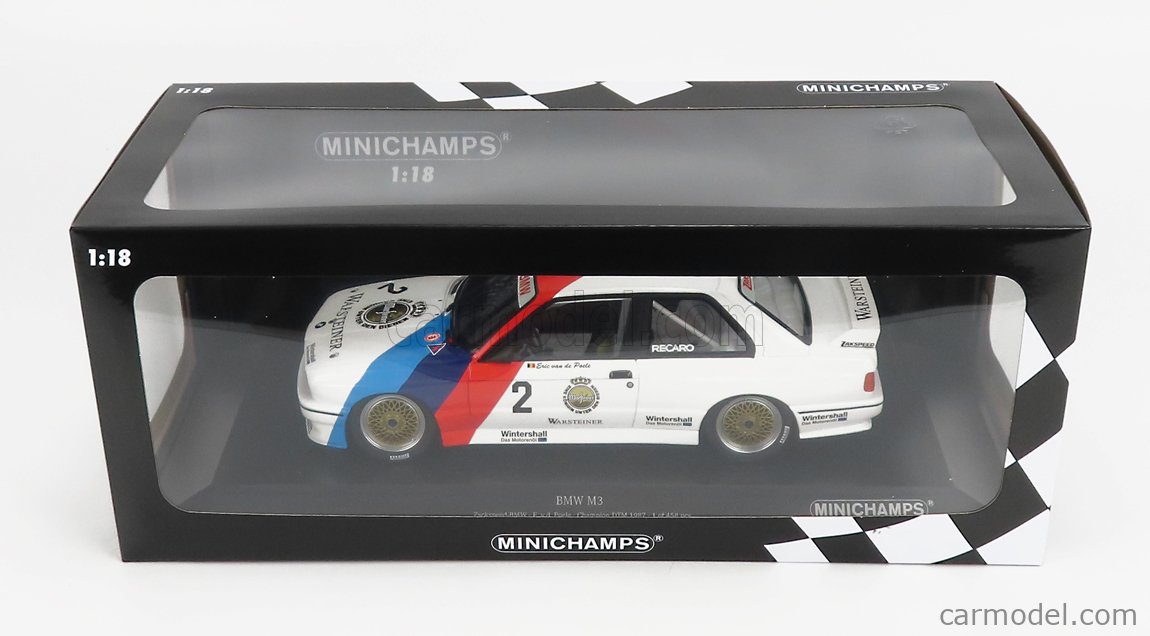 MINICHAMPS 155872002 Scale 1/18 | BMW 3-SERIES M3 (E30) TEAM