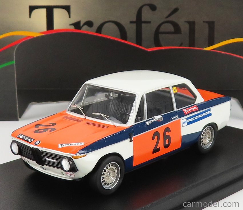 TROFEU TRRAC28 Scale 1/43 | BMW 2002 N 26 RALLY VILA REAL 1972 M 