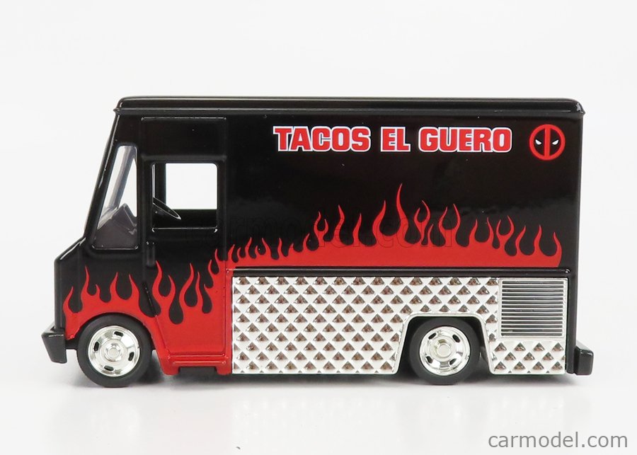 JADA 30864 Scale 1/32 | CHEVROLET P30 VAN FOOD TRUCK DEADPOOL 2016