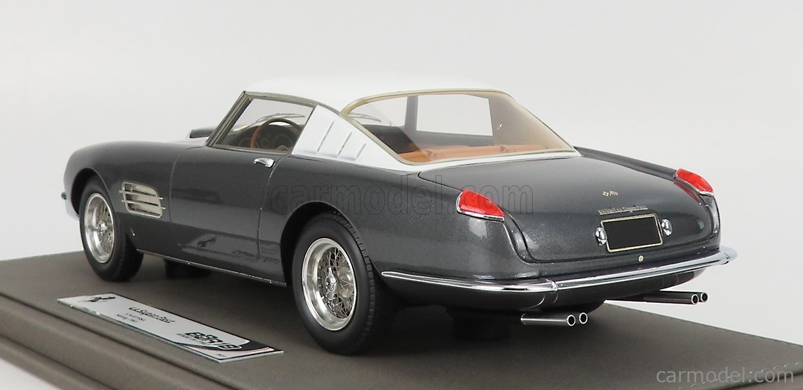 TECNOMODEL Ferrari 410 SA Superfast 1/18 – Blanc/Noir/Vert – Neuf En Boîte