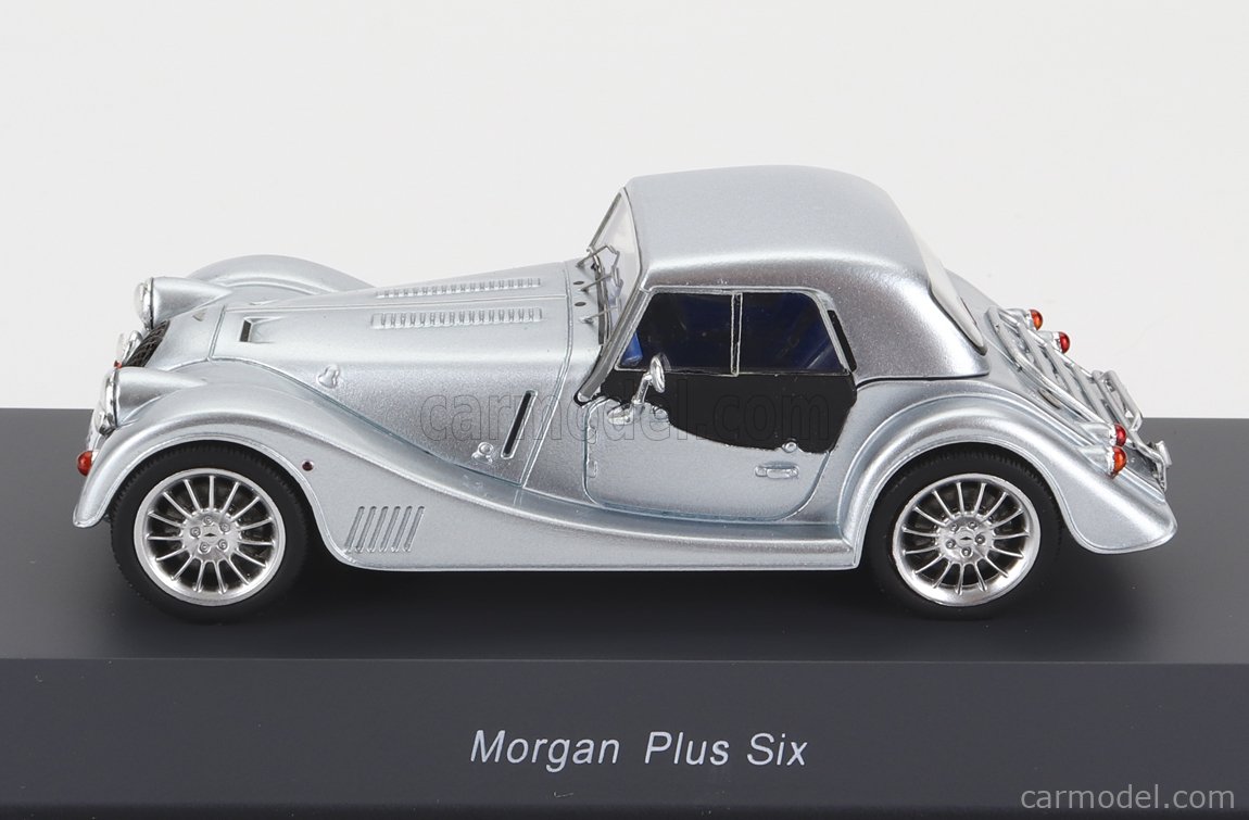 SCHUCO 450925100 Scala 1/43 | MORGAN PLUS SIX SPIDER CLOSED 2020 GREY MET