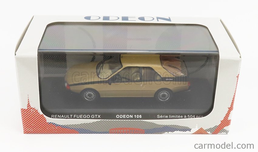 Odeon 105 - Renault FUEGO GTX 1985 rouge (1/43