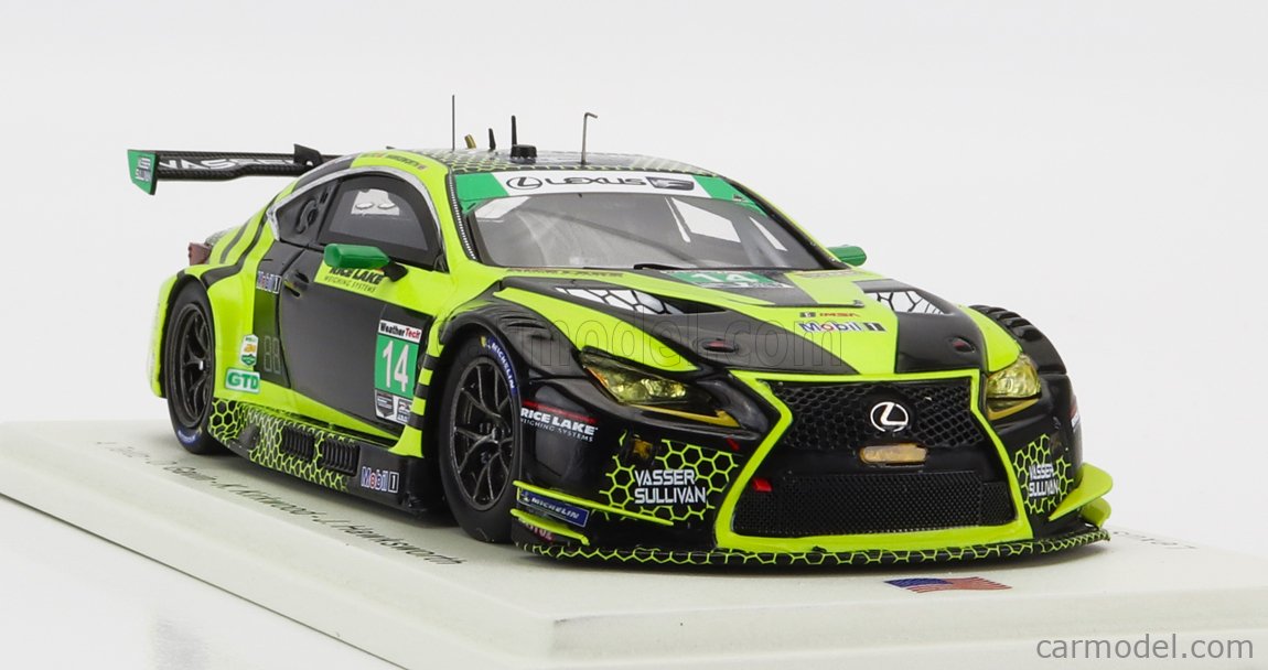 SPARK-MODEL US289 Scale 1/43 | LEXUS RC F GT3 TEAM AIM VASSER SULLIVAN N 14 24h DAYTONA 2021 A