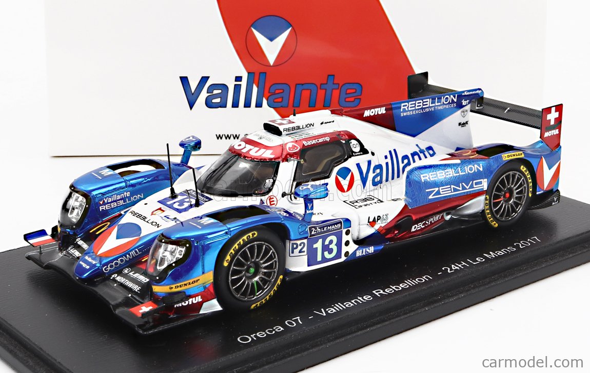 Miniature Oreca 07 Vaillante Rebellion N°13 - Le Mans 2017 - Echelle 1/43 - Spark Hachette