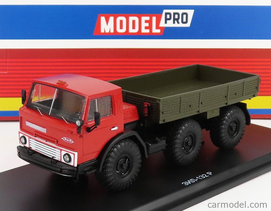 START SCALE MODELS 83MP0114-0114MP Escala 1/43  ZIL 132R TRUCK 3-ASSI 1974 RED