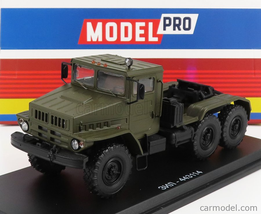 START SCALE MODELS 83MP0109-0109MP Scale 1/43  ZIL 443114 TRACTOR TRUCK 3-ASSI 1972 MILITARY GREEN