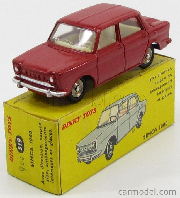 DINKY FRANCE 519 Scale 1/43 | SIMCA 1000 1965 RED