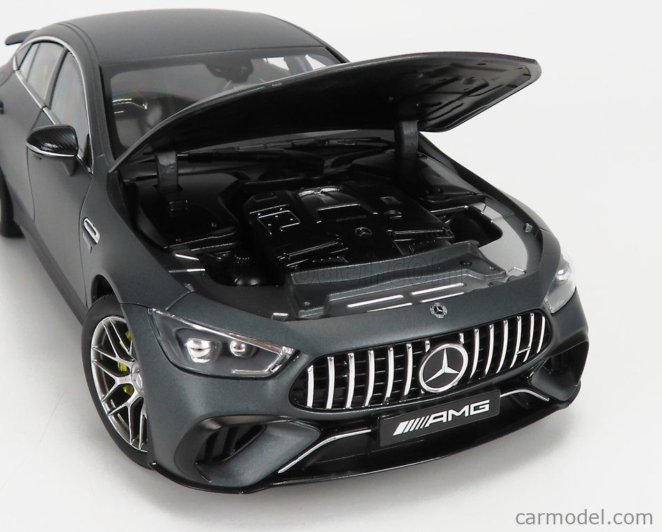 NOREV B66961038 Scale 1/18  MERCEDES BENZ AMG GT 63 S V8 BITURBO 4MATIC COUPE (X290) AERO PACKAGE FACELIFT 2022 SELENITE GREY