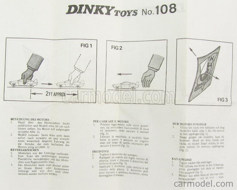 dinky toys sam's car 108