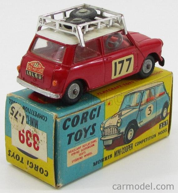 CORGI 339 Scale 1/43 | MORRIS MINI COOPER S N 177 WINNER RALLY ...