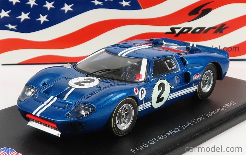 SPARK-MODEL US259 Scale 1/43 | FORD USA GT40 MKIV 7.0L V8 N 2 2nd 12h ...