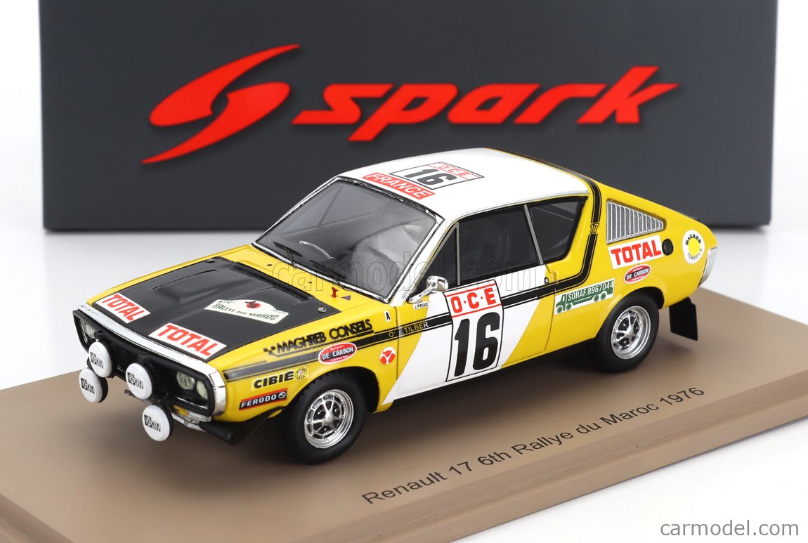 SPARK-MODEL S6191 Scale 1/43 | RENAULT R17 GORDINI (night version) N 16 ...