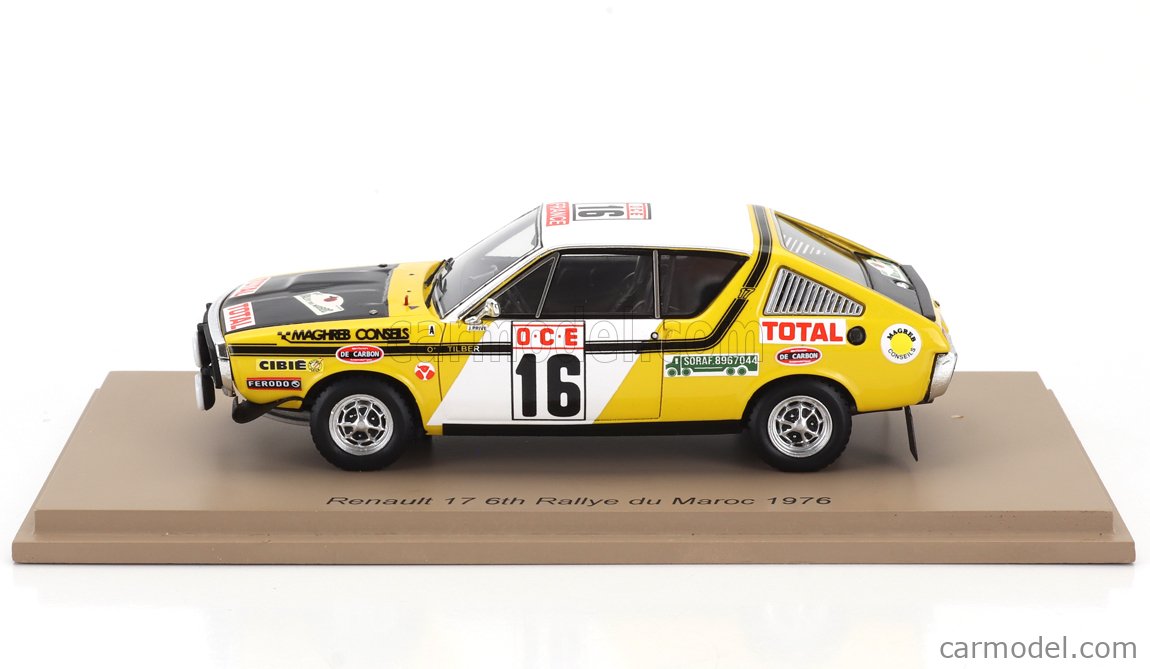 SPARK-MODEL S6191 Scale 1/43 | RENAULT R17 GORDINI (night version) N 16 ...