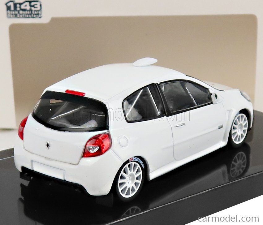 IXO-MODELS MDCS029 Scale 1/43  RENAULT CLIO R3 (night version) N 0 RALLY SPEC 2007 - WITH LIGHT NIGHT VERSION WHITE