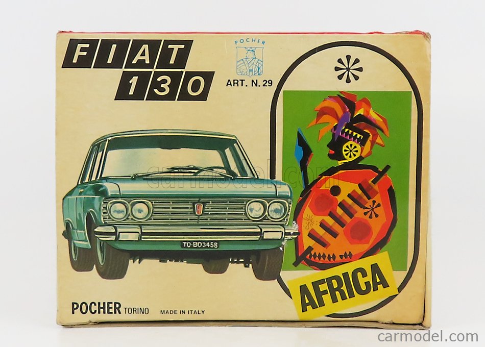 POCHER 29 Scala 1/13  FIAT 130 1969 LIGHT BLUE