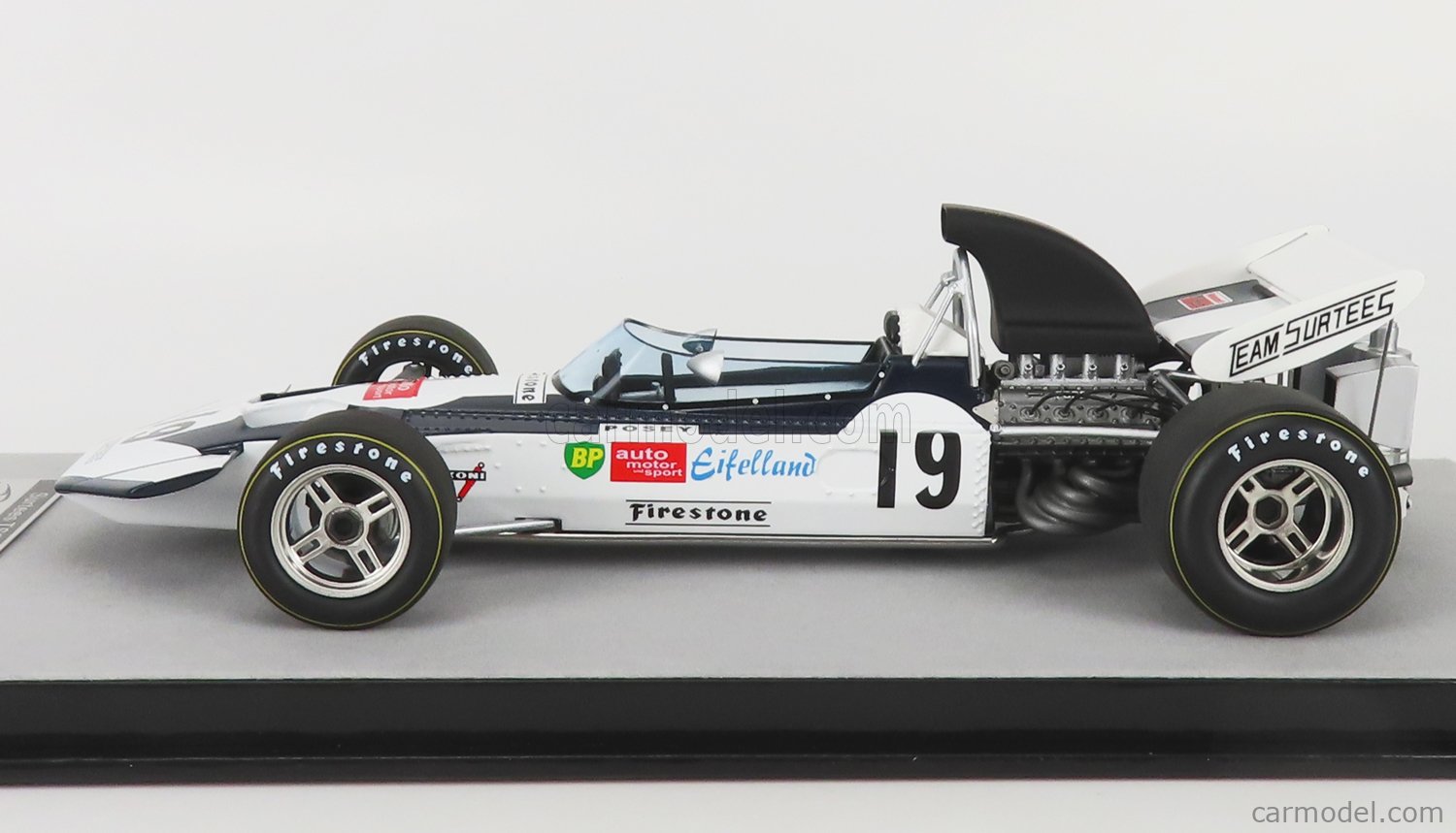 TECNOMODEL TM18-259B Scale 1/18  SURTEES F1  TS9 N 19 USA GP 1971 S.POSEY WHITE BLACK
