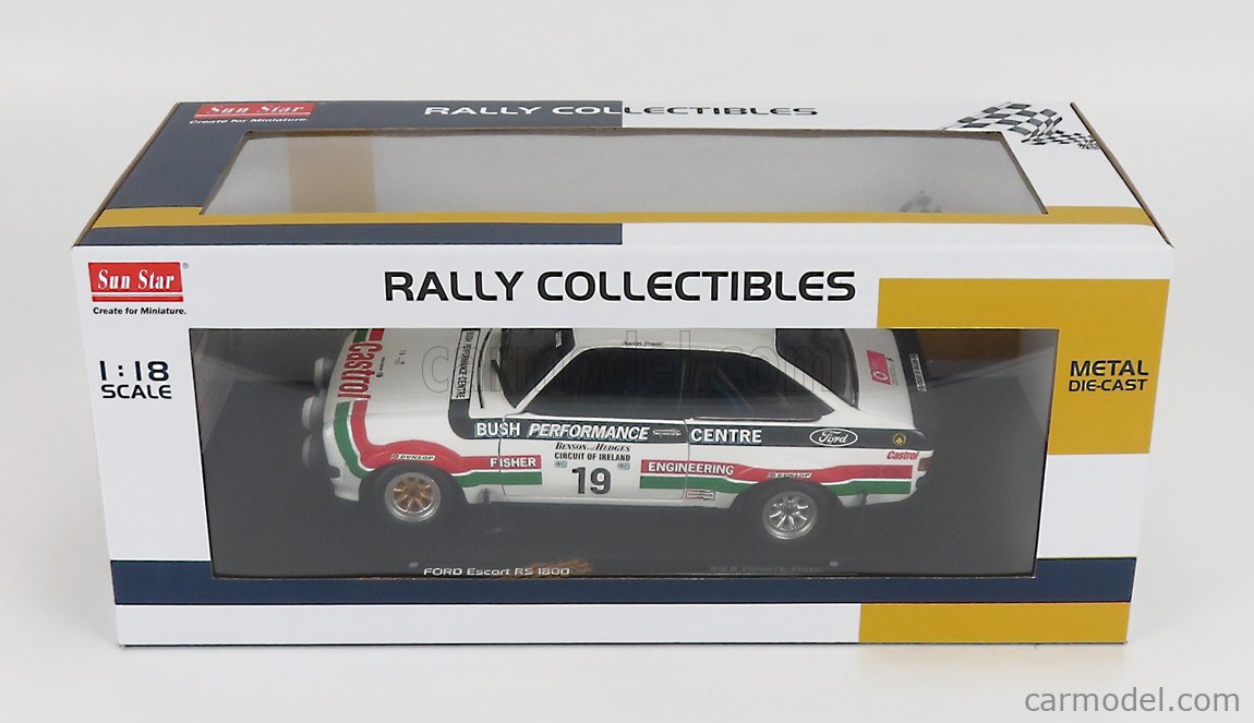SUN-STAR 04663 Scale 1/18 | FORD ENGLAND ESCORT RS1800 (night version